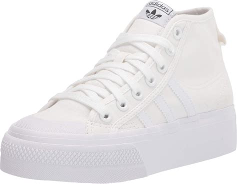 adidas trainingsschuh damen|Adidas white nizza platform trainers.